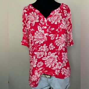 Croft & Barrow Pink Floral Shirt